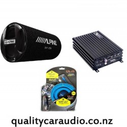 Alpine SWT-S10 10" Subwoofer Enclosure & SoundMagus DK600 Amplifier included amp kit Combo Deal