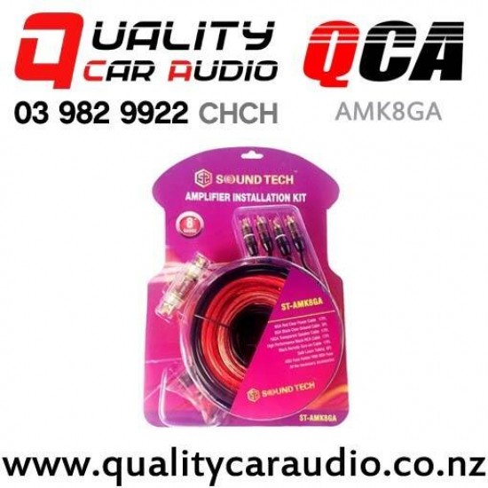 QCA-AMK8GA 8 Gauge 1200W Max Power Complete Set Car Amplifier Wiring Kits