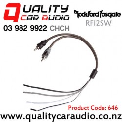 Rockford Fosgate RFI2SW Speaker Line to Male RCA Adapter (pair)